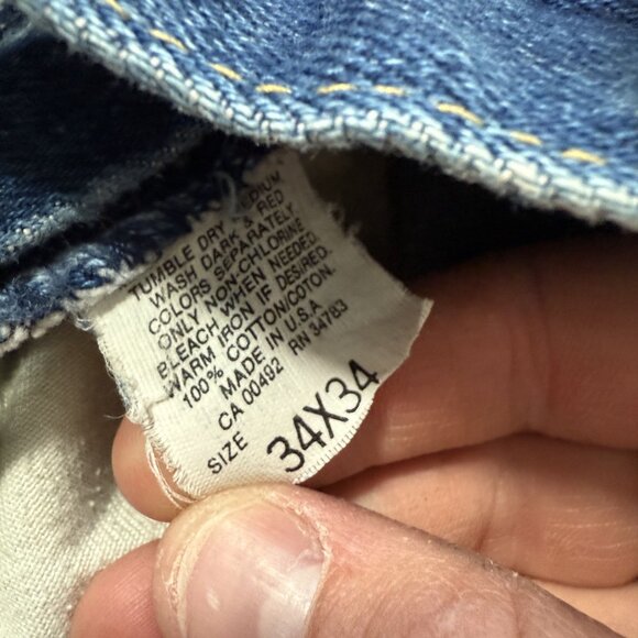 Vintage 90s LEE Made in USA Denim Jeans - Picture 5 of 6
